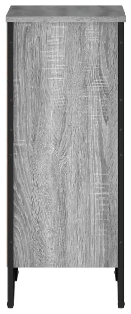 szürke sonoma színű szerelt fa könyvespolc 50 x 31 x 74,5 cm