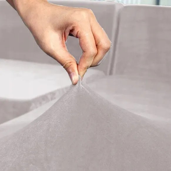 Kanapé Huzat Bézs Hűvös Velúr 3 Személyes