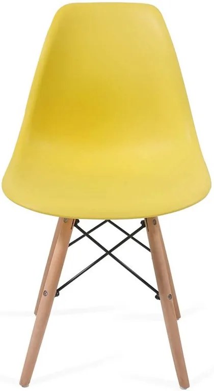 Étkezőszék készlet műanyag 2db - sárga