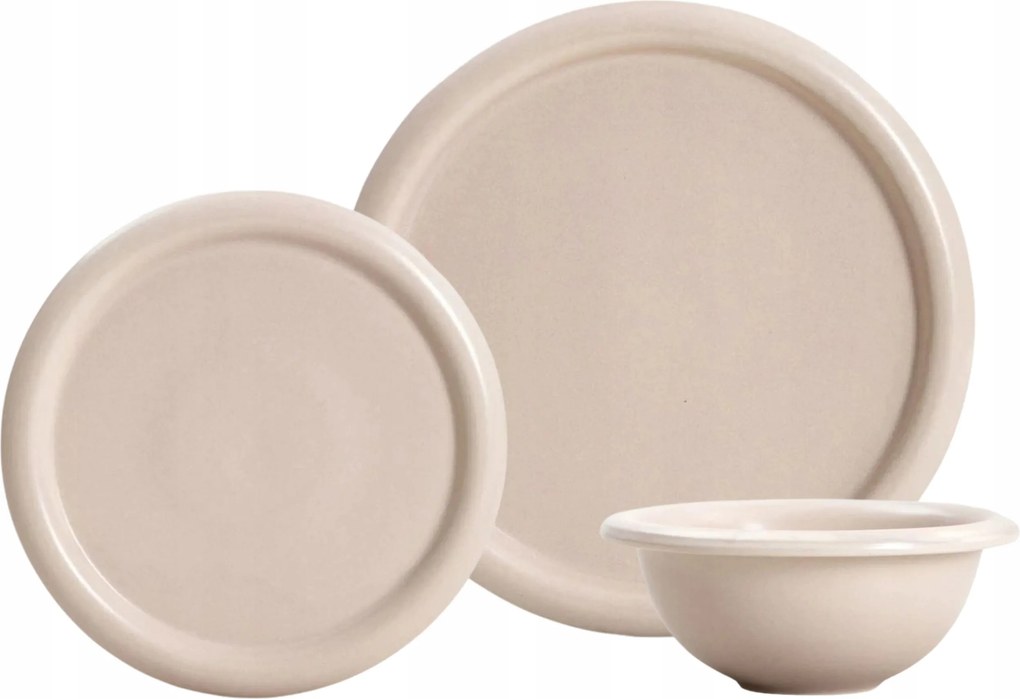 Wilora 18el. krémszínű étkészlet 6 személyes Homla