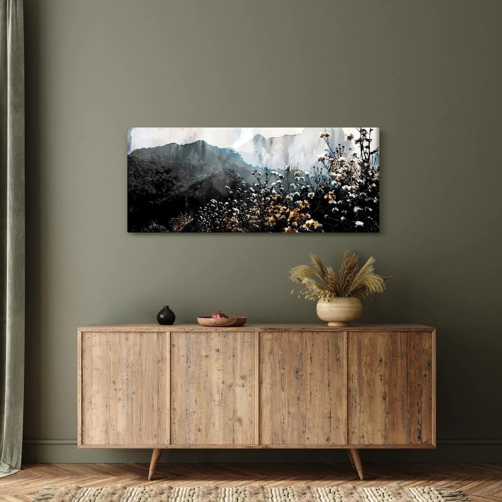 Kép - Vadvirágok illusztrációja (120x50 cm)
