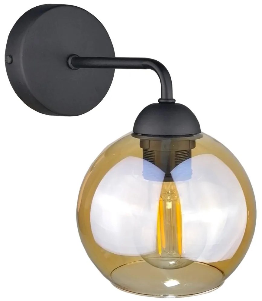 Fali lámpa MELLE BLACK 1xE27/60W/230V