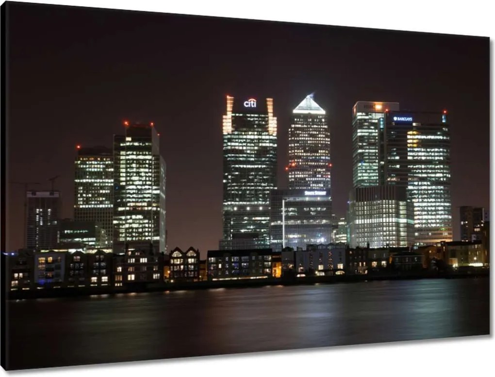 Vászonkép 90x60 London világít az éjszakában
