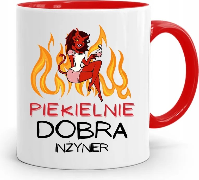 Mérnöknek Piros Ajándék Bögre fényképes nyomtatással