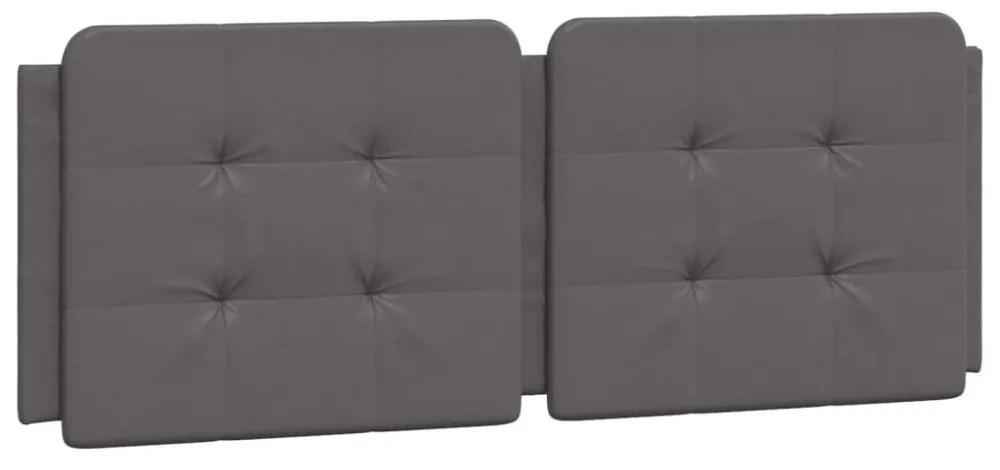 szürke műbőr ágykeret matrac nélkül Zadar 140 x 200 cm