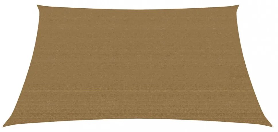 tópszínű HDPE napvitorla 160 g/m² 3 x 3 m