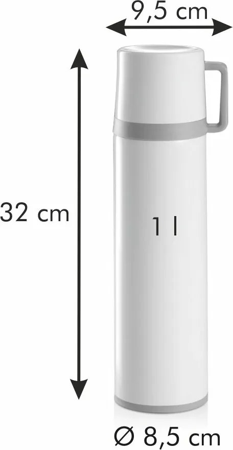 Tescoma CONSTANT CREAM termosz bögrével, 1 l, 1 l