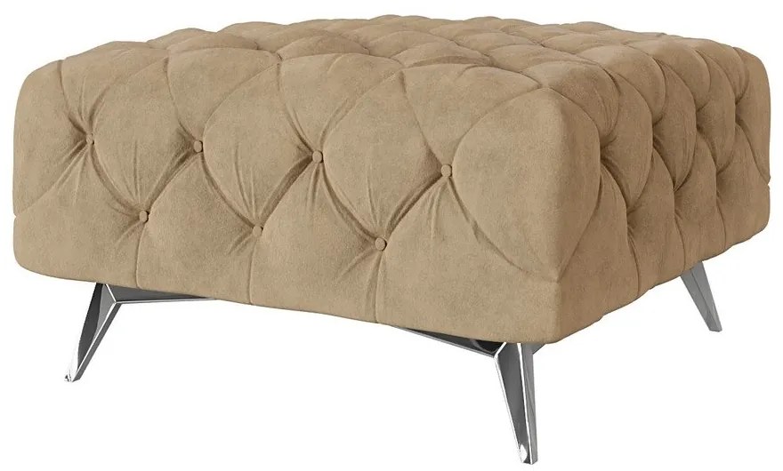 Világosbarna bársony lábtartó Chelsea – Ropez