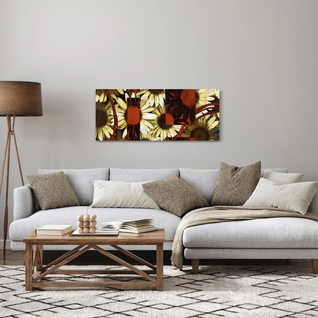 Virágok képe (120x50 cm)