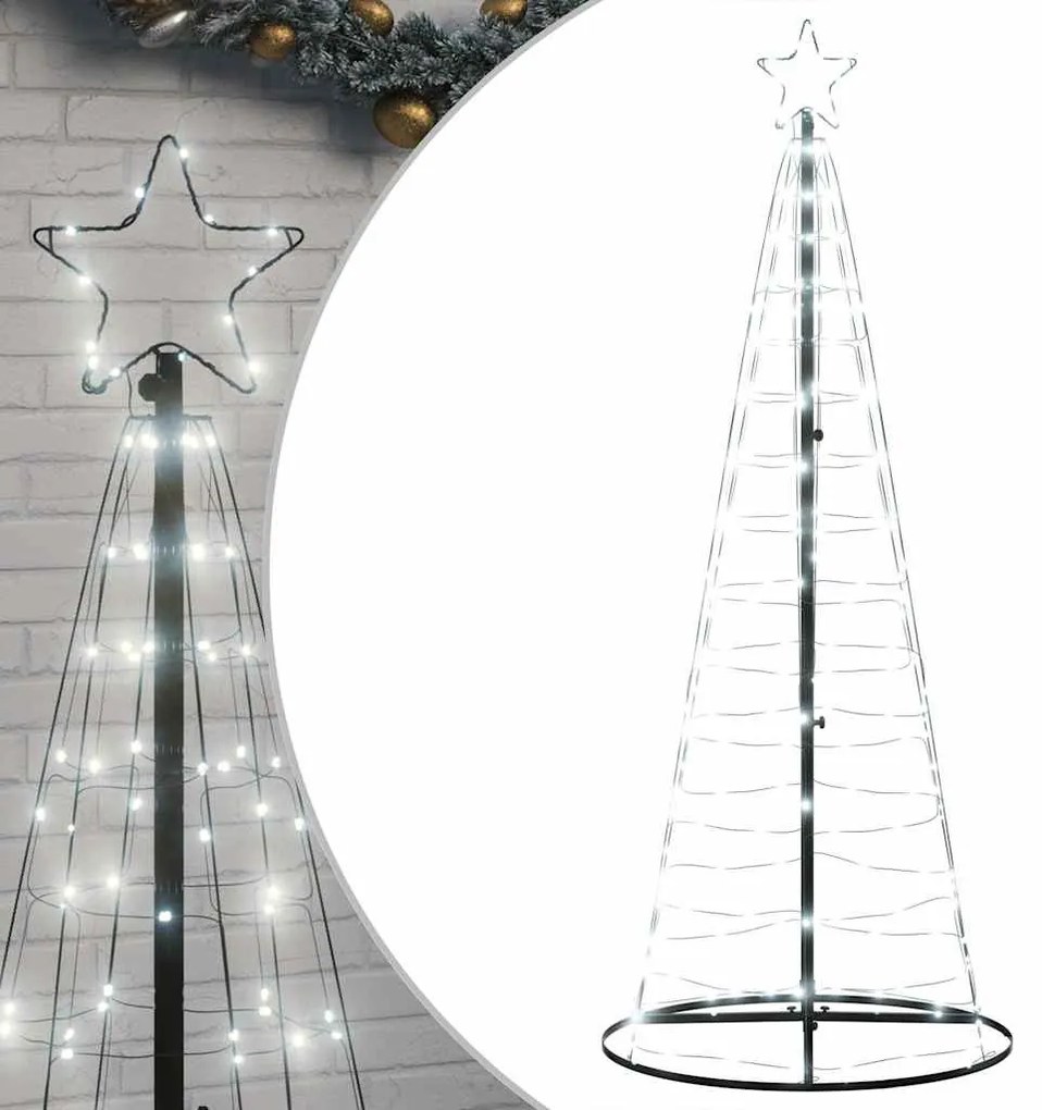 hideg fehér LED karácsonyfa 200 LED 182 cm