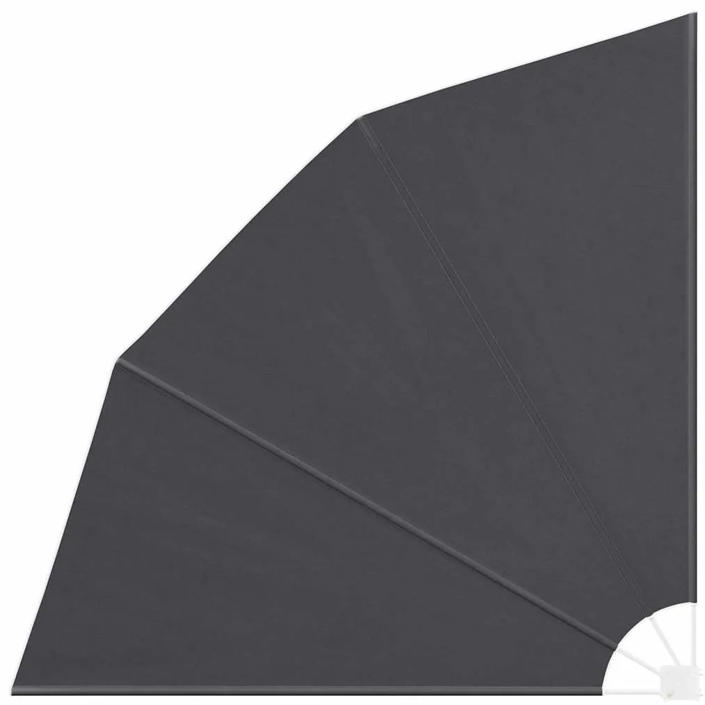 Erkély adatvédelmi képernyő Fekete 210 x 210 cm szövet
