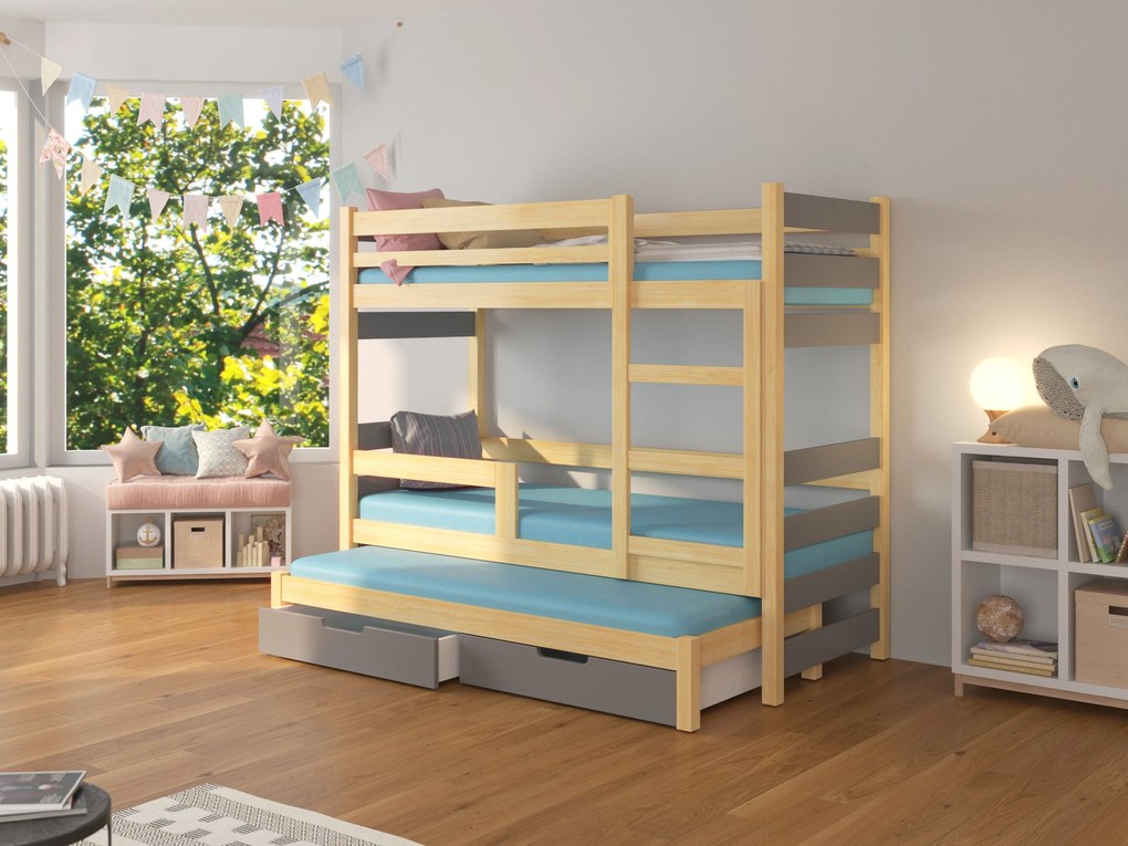 Emeletes gyerekágy 180x75 cm. Akció -17%. 1052304