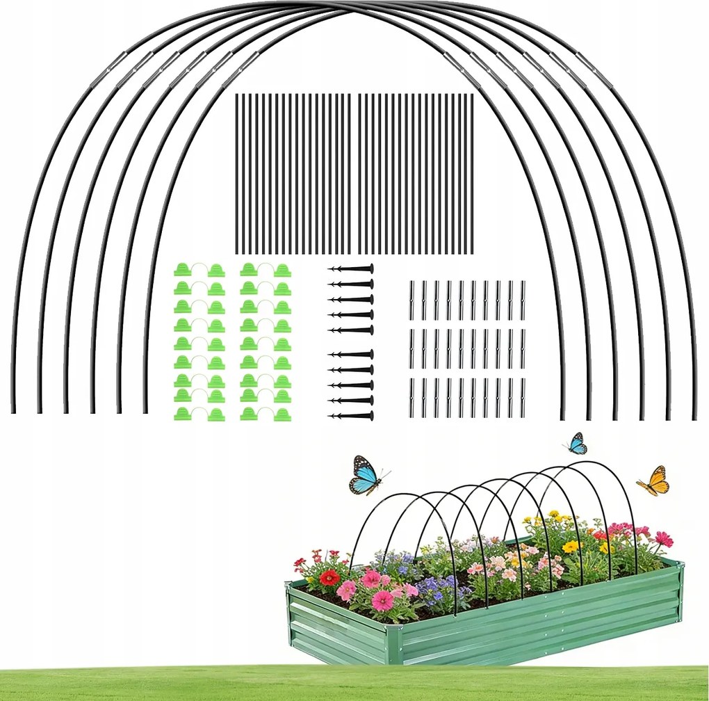 Növényalagút, Üvegházi Gumiabroncsok, Boltív Magasított Ágyáshoz