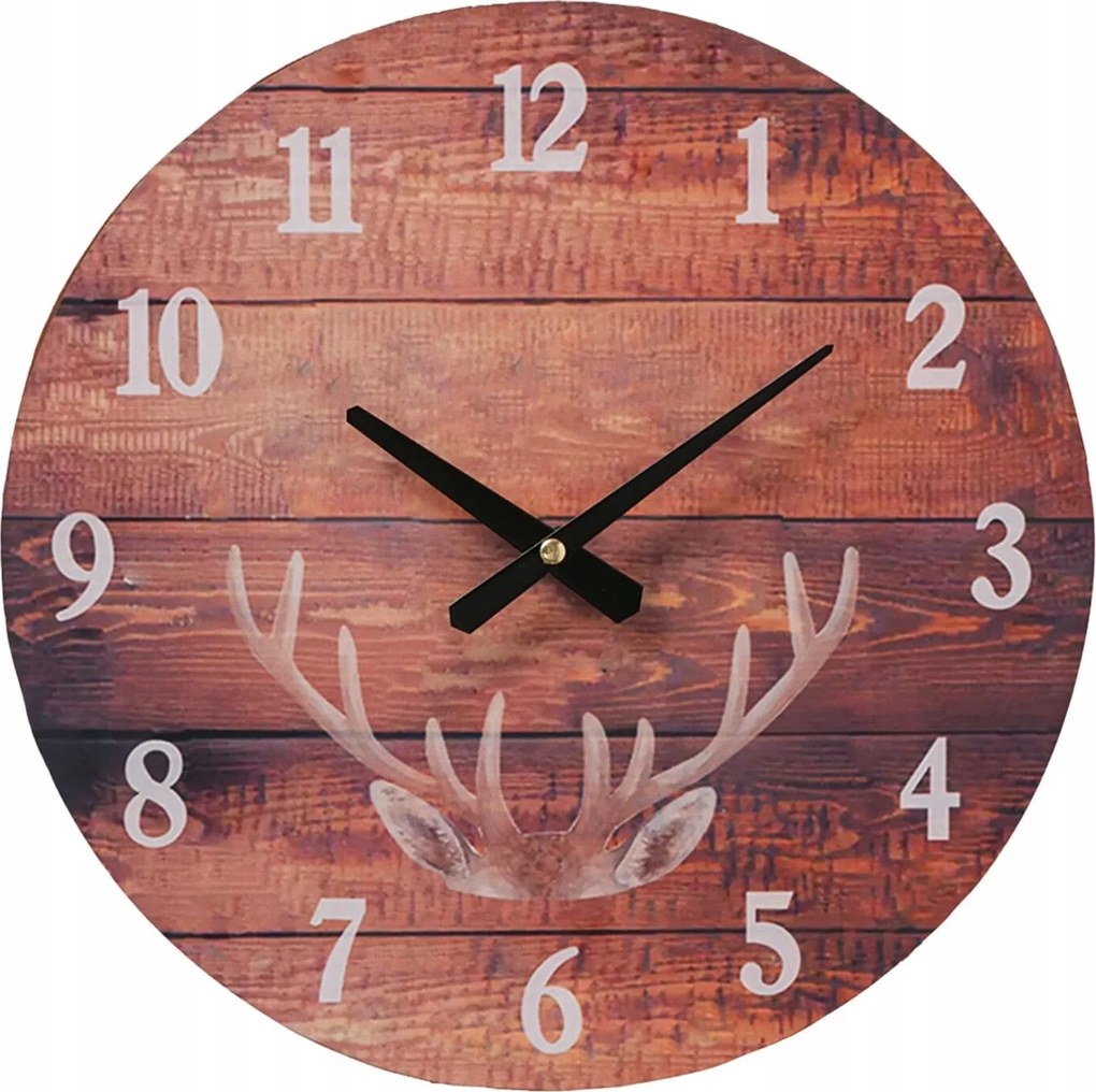 Alpen falióra szarvas szarvakkal Fa falióra felfüggeszthető