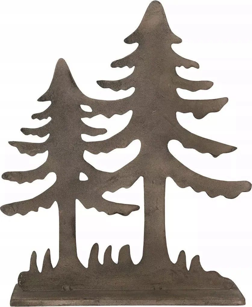 Karácsonyfa Figura Loft Fém lapos karácsonyi dísz ajándék