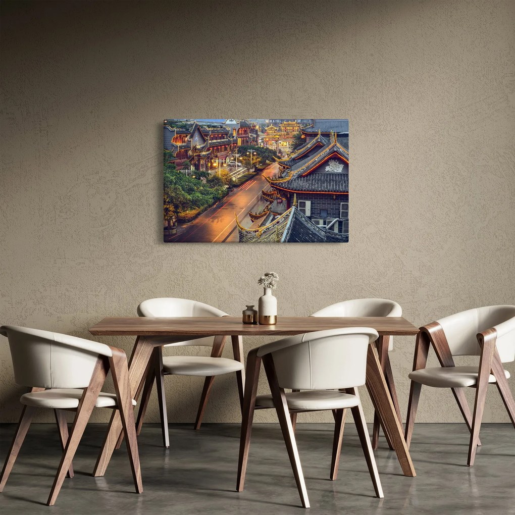 Kép - Qintai Road, Chengdu, Kína (90x60 cm)