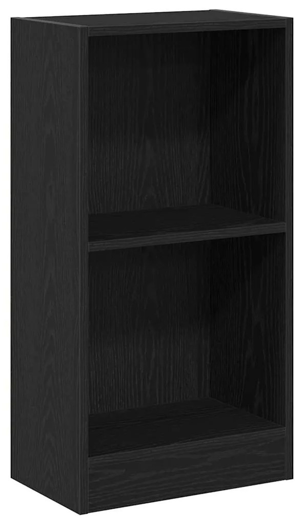 fekete tölgy szerelt fa könyvespolc 40x24x76 cm