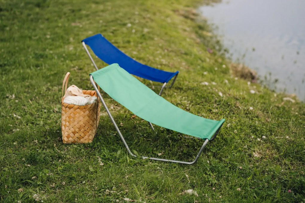 Összecsukható tengerparti napozóágy SAND, zöld