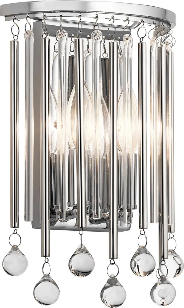 Kichler glamour klasszikus fali lámpa piper króm elskl-piper2-pc