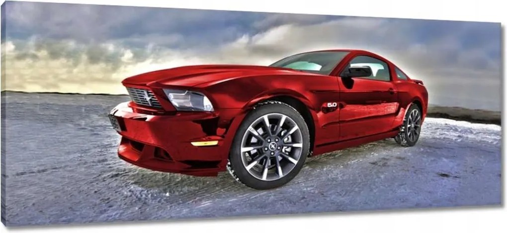 Vászonkép 100x40 Piros Ford Mustang