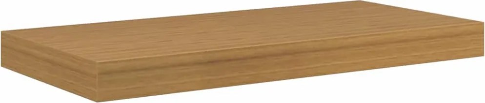 vidaXL Falpolc Falra szerelhető tárolóval Bézs 50 x 23 x 4 cm Faanyag