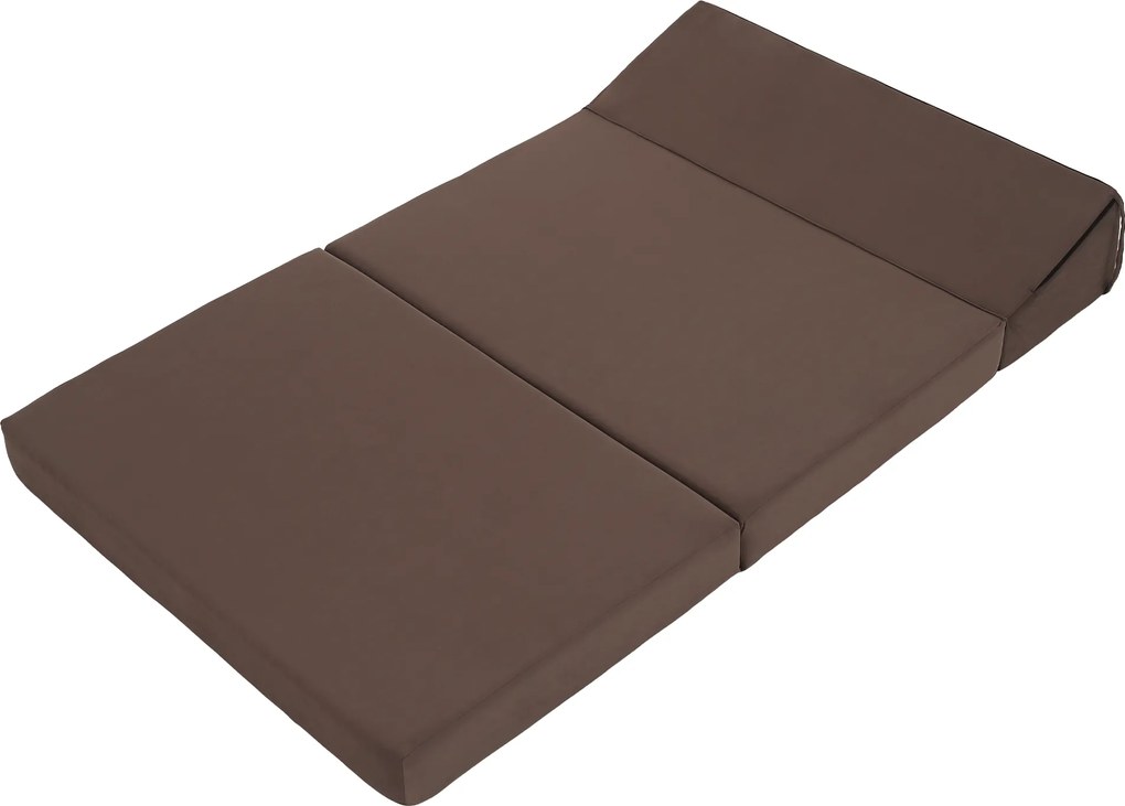 Összecsukható matrac/fotel, 2v1, barna Taupe, VEDIS