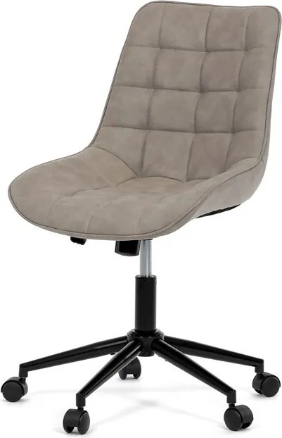 Állítható magasságú bézs szövet irodai szék. KA-V3120 LAN3