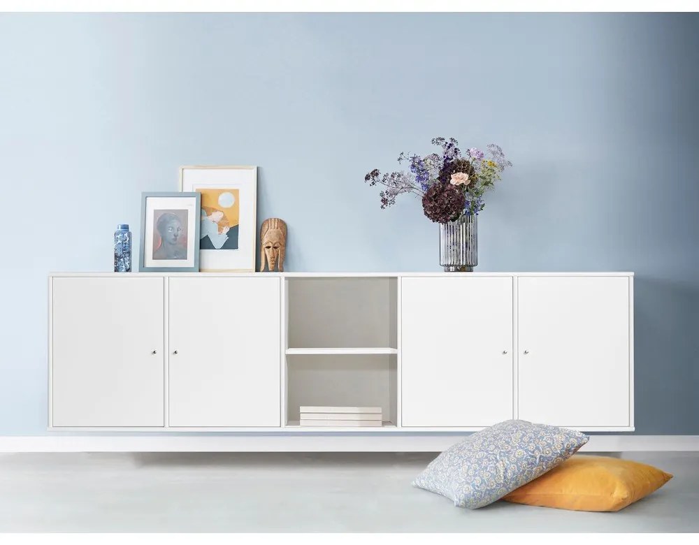 Fehér függő könyvespolc 220x61 cm Mistral – Hammel Furniture