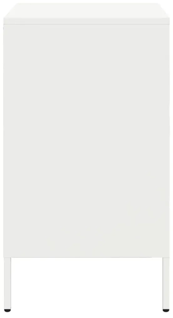 fehér acél éjjeliszekrény 36 x 39 x 68 cm