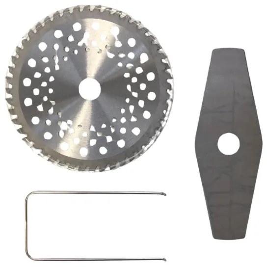 Akkus bozótvágó LCD kijelzővel HAYAMI HA-1041 + 2x akkumulátor + pengék + tartozékok