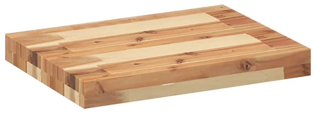 2 db olajbevonatú tömör akácfa függőpolc 40 x 30 x 4 cm