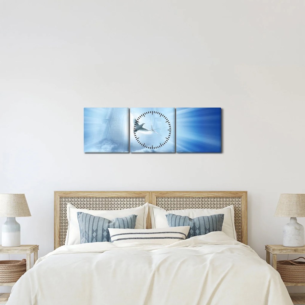 Kép - Isten galambja (órával) (90x30 cm)