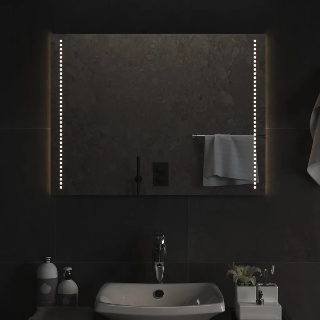 LED-es fürdőszobatükör 60x80 cm