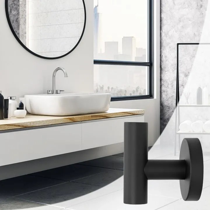 Fürdőszoba fogas Black 322230C