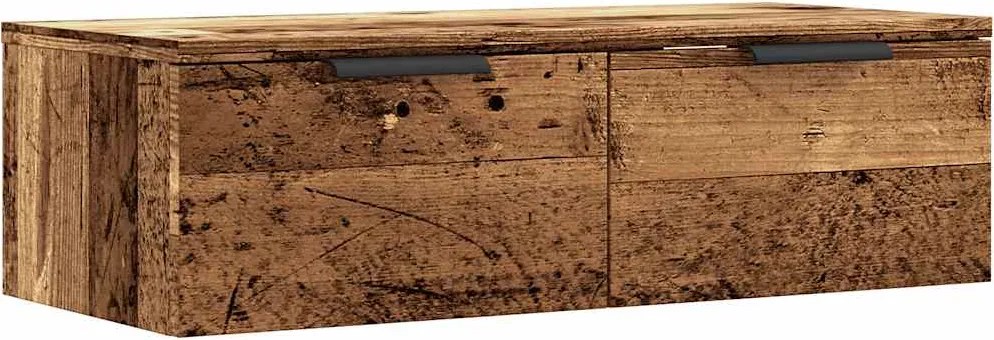 vidaXL antik fa színű szerelt fa faliszekrény 68 x 30 x 20 cm