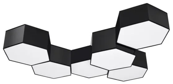 Sollux SL.1061 - Mennyezeti lámpa SUNDE 2xE27/60W/230V 15,5 cm fekete