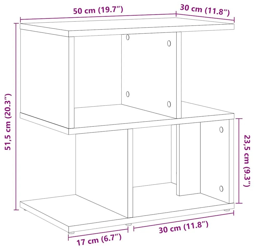 éjjeliszekrények 2 db Régi fa 50x30x51,5 cm Gépelt fa