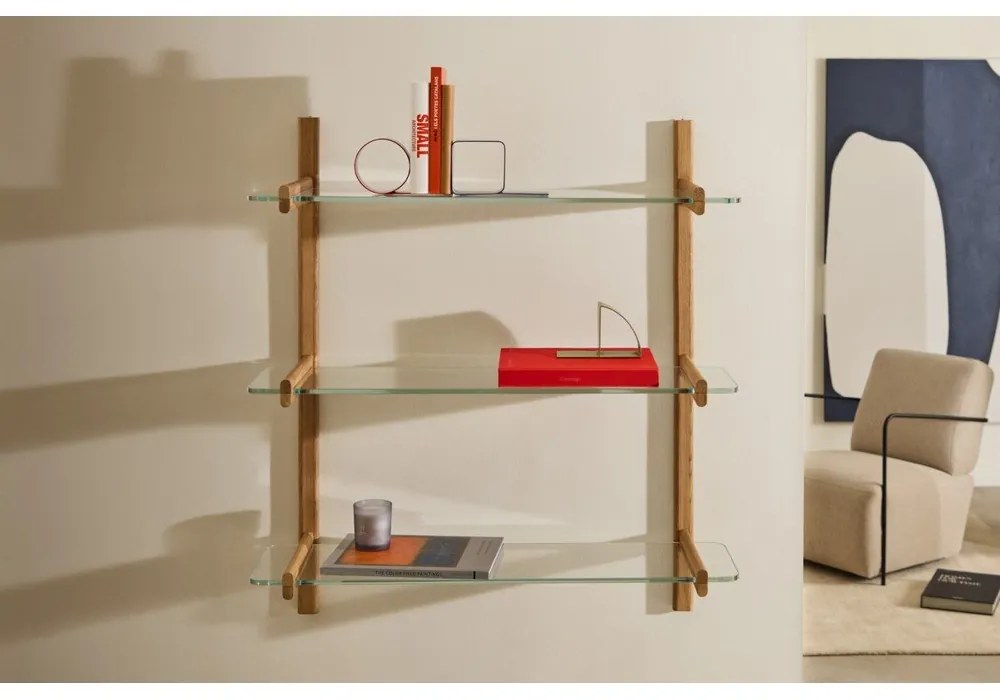 Üveg bútorelem - polc szett 3 db-os 110x1 cm Sitra – Kave Home