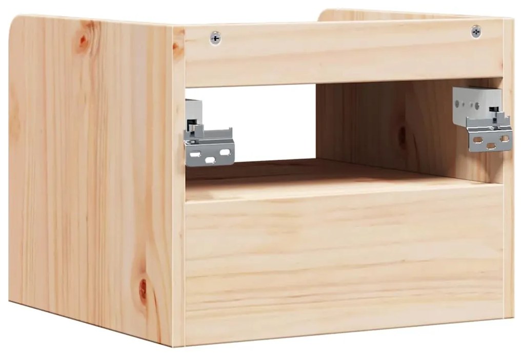 Éjjeli asztal 2 pcs Barna 38 x 36 x 29.5 cm Tömör fenyőfa