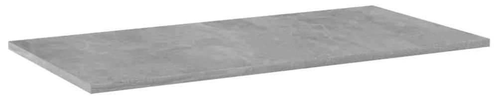 4 db betonszürke szerelt fa könyvespolc lap 80 x 40 x 1,5 cm