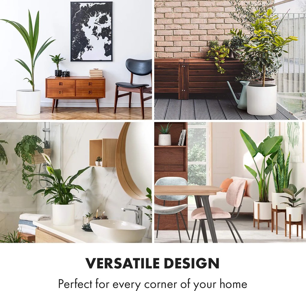 Fox & Fern Gendt, virágcserép, fiberstone, beltér/ kültér