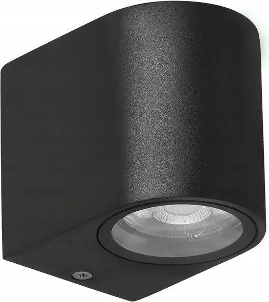 Lobelia kerti lámpa homlokzati lekerekített 9,4x8cm fekete 1x35W GU10 IP4