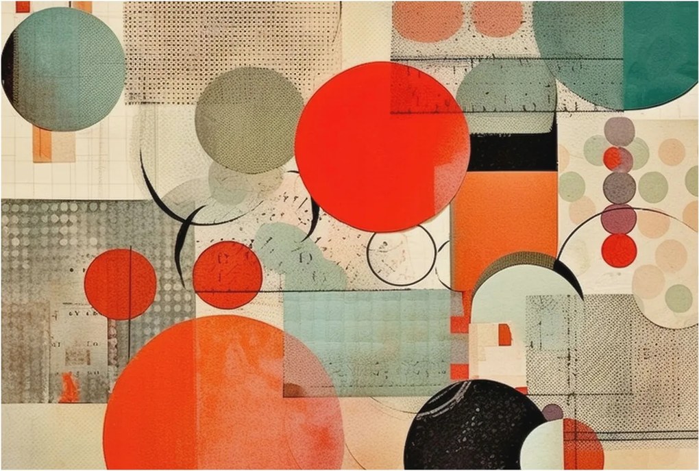 Fali fotótapéta Étkezőbe Színes absztrakt 104x70 Ragasztó