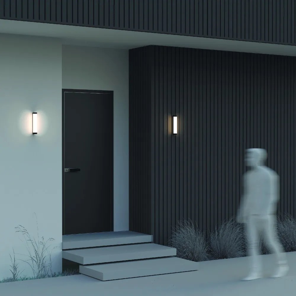 MAYTONI O482WL-L12B3K ROUNGE Modern Kültéri Fali Lámpa Fekete LED IP54