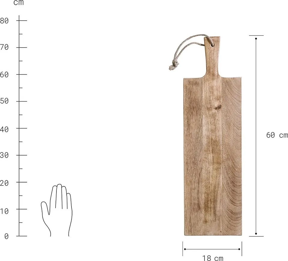 LA BODEGA tapas-deszka 60 cm