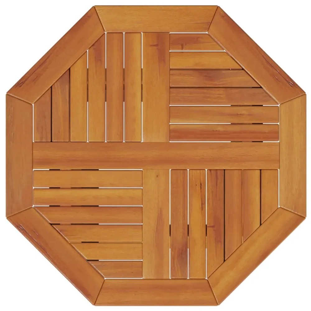 tömör akácfa összecsukható kerti asztal Ø60 x 75 cm
