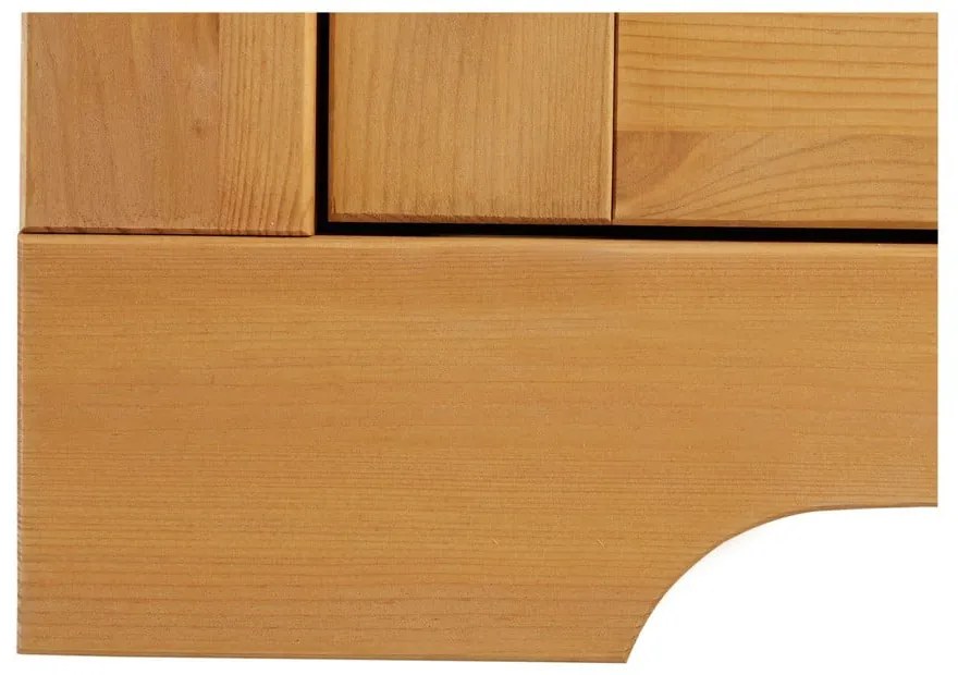 Natúr színű borovi fenyő tálalószekrény 95x35 cm Lisa – Støraa