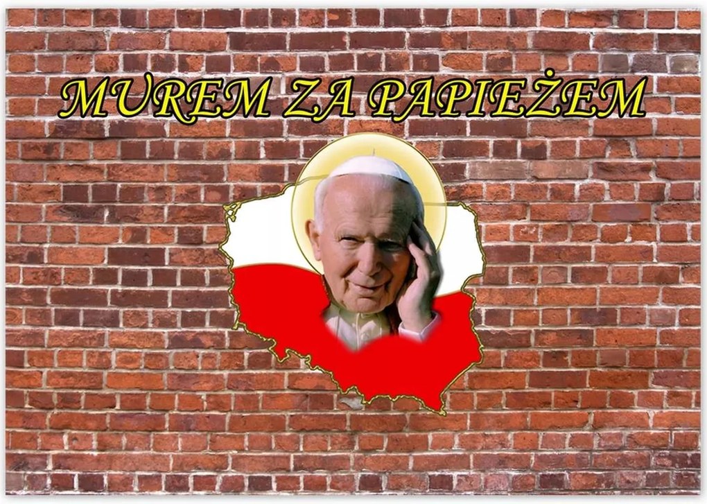 Poszterek 100x70 Fal a pápáért