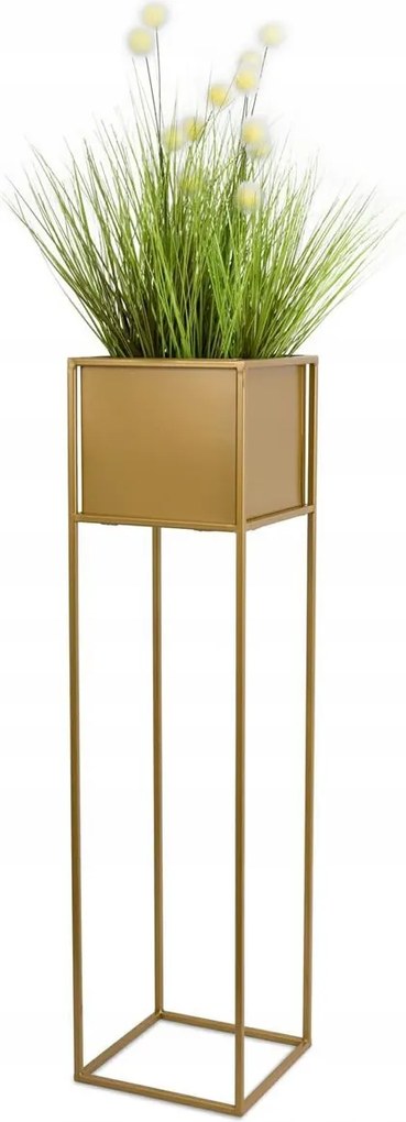 Virágágyás álló modern állvány 90cm arany loft