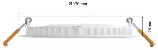 Philips - LED RGBW Dimmelhető fürdőszobai lámpa Hue SLIM LED/12W/230V IP44